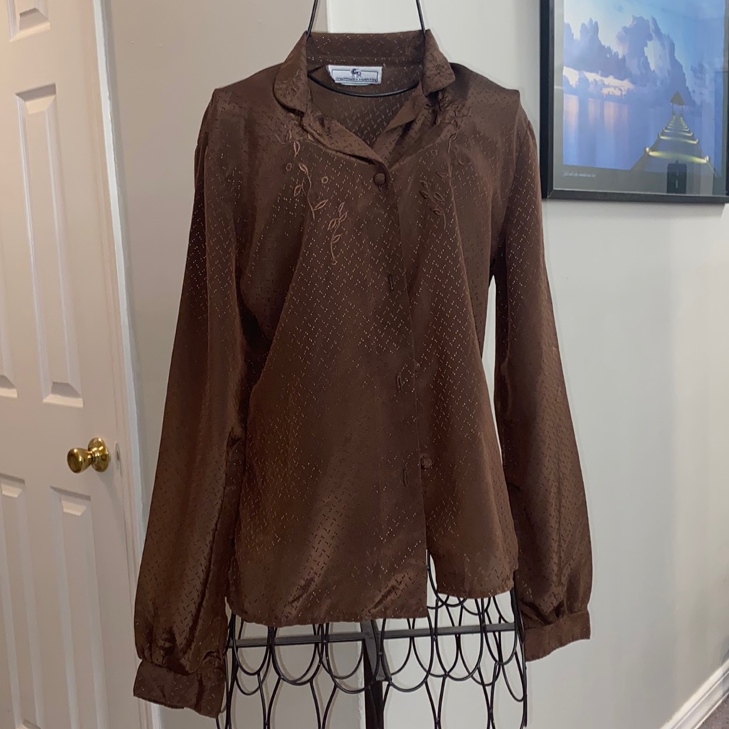 Fancy Button Up Blouse